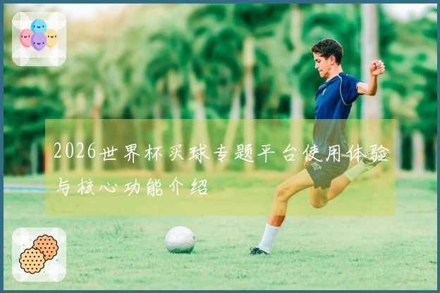 2026世界杯买球专题平台使用体验与核心功能介绍