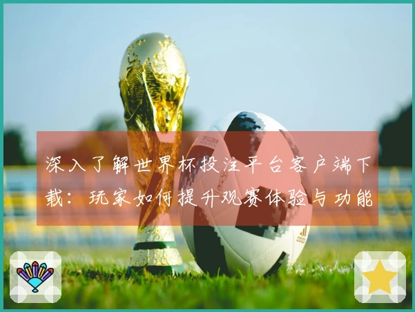 深入了解世界杯投注平台客户端下载：玩家如何提升观赛体验与功能使用技巧